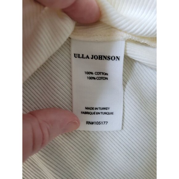 Ulla Johnson Ivory bow Ribbed tank top size Small feminine Romantic Coqette - Picture 8 of 8